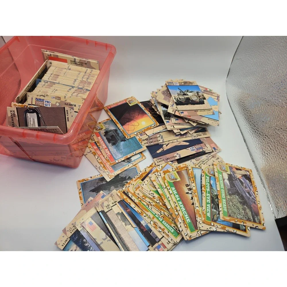 1991 Pro Set Desert Storm Trading Cards Huge Lot Military War Topps USMC ARMY